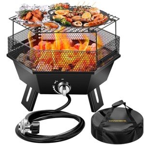 VIVOHOME 58,000 BTU Portable Propane Fire Pit