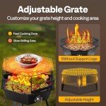 VIVOHOME 58,000 BTU Portable Propane Fire Pit