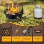 VIVOHOME 58,000 BTU Portable Propane Fire Pit
