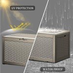 TARKARI 100 Gallon Waterproof Outdoor Storage Box