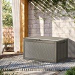 TARKARI 100 Gallon Waterproof Outdoor Storage Box