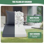 Summsun Water Resistant Patio Chair Cushion Set