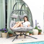Brafab Double Swing Egg Chair with Stand