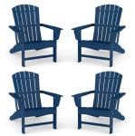BRIOPAWS Oversized Adirondack Chairs Set of 4