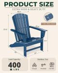 BRIOPAWS Oversized Adirondack Chairs Set of 4