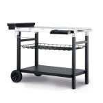 Pittazero Movable Outdoor Grill Cart with Storage