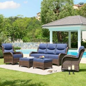 HILLGA 5-Piece Luxury Outdoor Patio Furniture Set