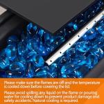 Yaheetech 43” Propane Fire Pit Table with Cover