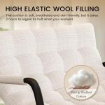 Beige Oversized Rocking Chair for Indoor/Outdoor Use