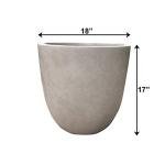 Kante 18" Round Concrete Planter for Home Garden