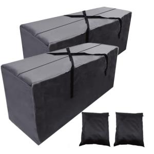 Waterproof Outdoor Cushion Storage Bags - 2 Pack