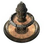Pineapple Pedestal 2-Tier Waterfall Fountain for Outdoors