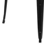 31.5" Black Metal Square Bar Height Table