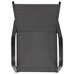 Emma + Oliver Black Outdoor Stack Chairs - 5 Pack