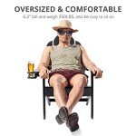 Set of 4 Black Adirondack Chairs with Cup Holders