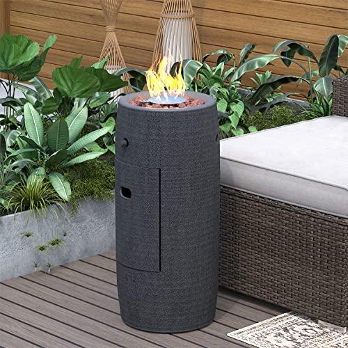Sunbury 11" Outdoor Propane Fire Pit Column