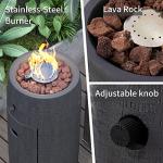 Sunbury 11" Outdoor Propane Fire Pit Column