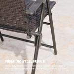 Rimba 3-Piece Wicker Folding Bistro Set