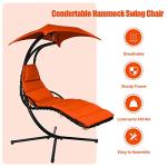 Giantex Outdoor Hanging Chaise Lounge Chair with Canopy