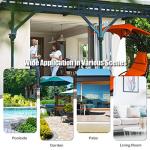 Giantex Outdoor Hanging Chaise Lounge Chair with Canopy