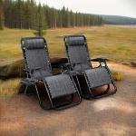 Flamaker Adjustable Zero Gravity Lounge Chair - Grey