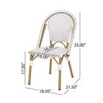 Philomena Outdoor Bistro Chairs Set of 4
