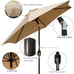 Blissun 7.5 ft Outdoor Patio Umbrella - Tan