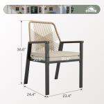 Sunshine Valley Heavy-Duty Patio Dining Chair Set