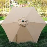 Blissun 7.5 ft Outdoor Patio Umbrella - Tan