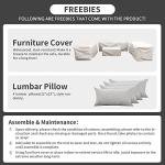 5-Piece Outdoor Wicker Patio Sofa Set with Storage
