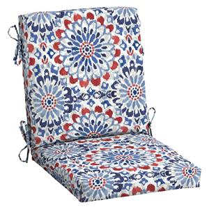 Arden Rain-Proof Midback Chair Cushion, Clark Blue