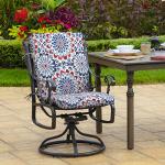 Arden Rain-Proof Midback Chair Cushion, Clark Blue