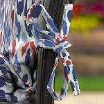 Arden Rain-Proof Midback Chair Cushion, Clark Blue