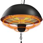 Hanging Electric Infrared Patio Heater with Adjustable Modes