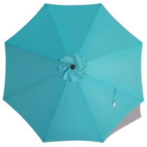 9 ft Turquoise Patio Umbrella Replacement Canopy