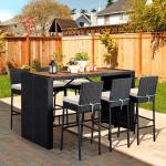 7 Piece Acacia Wood Patio Dining Set