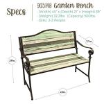 45-Inch Cast Iron Garden Bench Seat
