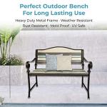 45-Inch Cast Iron Garden Bench Seat