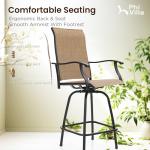 Set of 4 Swivel Outdoor Bar Stools