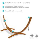 Sunnydaze Wooden Hammock Stand for Two