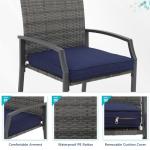 Verano 3-Piece Outdoor Bar Set with Cushions