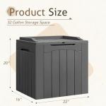 Flamaker 31 Gallon Waterproof Resin Deck Box
