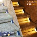 VOLISUN Waterproof Solar Stair Lights - 6 Pack