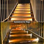 VOLISUN Waterproof Solar Stair Lights - 6 Pack