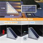 VOLISUN Waterproof Solar Stair Lights - 6 Pack