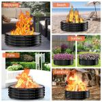 Heavy Duty 60" Fire Pit Ring for Outdoor Use