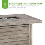 57in Propane Gas Fire Pit Table for Patio