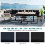 YITAHOME L-Shaped Wicker Patio Furniture Set