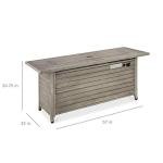 57in Propane Gas Fire Pit Table for Patio