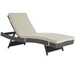 Modway Sojourn Outdoor Wicker Chaise Loungebeige